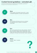 Content Format Guidelines Animated Gifs Social Media Playbook One Pager Sample Example Document