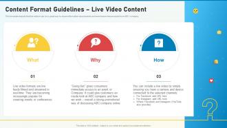 Content Format Guidelines Live Video Content Social Media Playbook