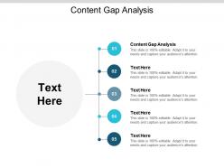 Content gap analysis ppt powerpoint presentation portfolio themes cpb
