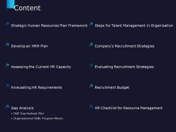 Content hrm plan hr requirements c688 ppt powerpoint presentation summary elements