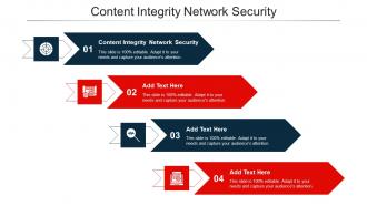 Content Integrity Network Security Ppt Powerpoint Presentation Professional Ideas Cpb