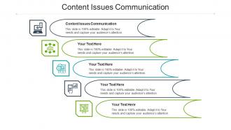 Content issues communication ppt powerpoint presentation layouts deck cpb
