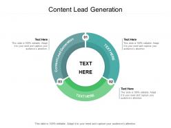 Content lead generation ppt powerpoint presentation outline background designs cpb
