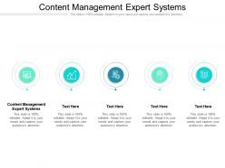 Content management expert systems ppt powerpoint presentation infographic template cpb