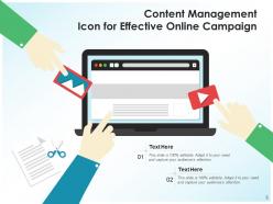 Content Management Icon Marketing Business Optimizing Campaign Exploring Appropriate