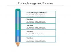 Content management platforms ppt powerpoint presentation ideas microsoft cpb