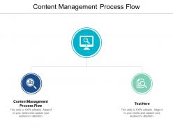 Content management process flow ppt powerpoint presentation pictures master slide cpb