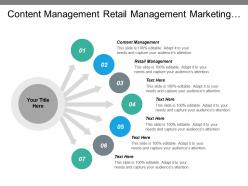 Content management retail management marketing management project management cpb