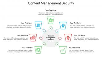 Content Management Security Ppt Powerpoint Presentation Inspiration Design Templates Cpb