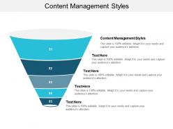 Content management styles ppt powerpoint presentation infographics influencers cpb