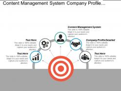 Content management system company profile detailed product development cpb