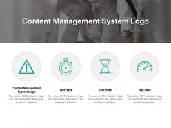 Content management system logo ppt powerpoint presentation gallery cpb