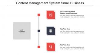 Content Management System Small Business Ppt Powerpoint Presentation Ideas Gridlines Cpb