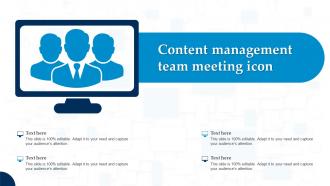 Content Management Team Meeting Icon