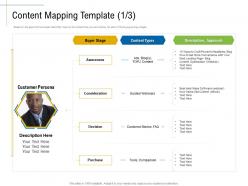 Content mapping template buyer content marketing roadmap and ideas for acquiring new customers