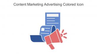 Content Marketing Advertising Colored Icon In Powerpoint Pptx Png And Editable Eps Format