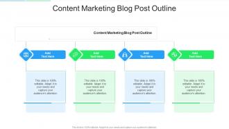Content Marketing Blog Post Outline In Powerpoint And Google Slides Cpb