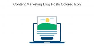 Content Marketing Blog Posts Colored Icon In Powerpoint Pptx Png And Editable Eps Format