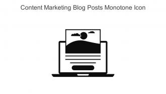 Content Marketing Blog Posts Monotone Icon In Powerpoint Pptx Png And Editable Eps Format