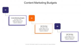 Content Marketing Budgets In Powerpoint And Google Slides Cpb