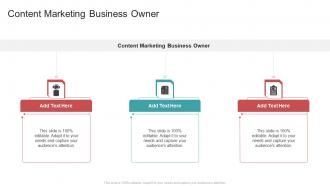 Content Marketing Business Owner In Powerpoint And Google Slides Cpb
