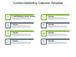 Content marketing calendar template ppt presentation show skills cpb