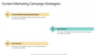 Content Marketing Campaign Strategies In Powerpoint And Google Slides Cpb