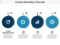 Content marketing channels ppt powerpoint presentation model ideas cpb