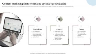 Content Marketing Characteristics To Optimize Product Sales