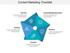 Content marketing checklist ppt powerpoint presentation summary portrait cpb