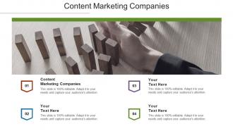 Content marketing companies ppt powerpoint presentation ideas slides