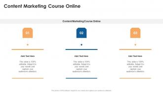 Content Marketing Course Online In Powerpoint And Google Slides Cpb
