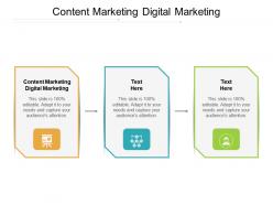 Content marketing digital marketing ppt powerpoint presentation model icons cpb