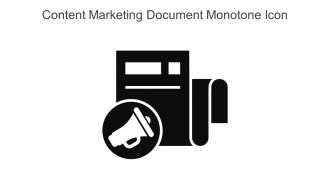 Content Marketing Document Monotone Icon In Powerpoint Pptx Png And Editable Eps Format
