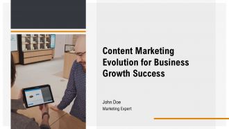 Content Marketing Evolution For Business Growth Success PPT Structure AT