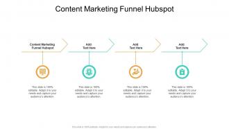 Content Marketing Funnel Hubspot In Powerpoint And Google Slides Cpb