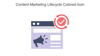 Content Marketing Lifecycle Colored Icon In Powerpoint Pptx Png And Editable Eps Format