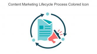 Content Marketing Lifecycle Process Colored Icon In Powerpoint Pptx Png And Editable Eps Format