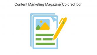 Content Marketing Magazine Colored Icon In Powerpoint Pptx Png And Editable Eps Format