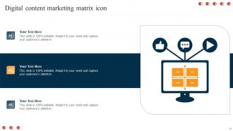 Content Marketing Matrix Powerpoint Ppt Template Bundles Multipurpose Professionally