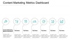 Content marketing metrics dashboard ppt powerpoint presentation ideas cpb