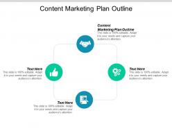 Content marketing plan outline ppt powerpoint presentation icon portfolio cpb
