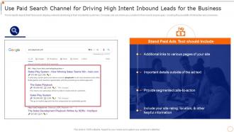 Content Marketing Playbook Use Paid Search Channel For Driving