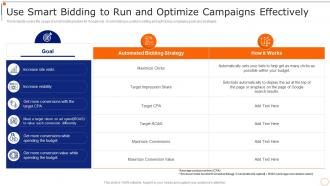 Content Marketing Playbook Use Smart Bidding To Run And Optimize Campaigns Effectively
