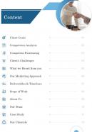 Content Marketing Proposal One Pager Sample Example Document