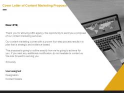 Content marketing proposal template powerpoint presentation slides