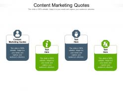 Content marketing quotes ppt powerpoint presentation styles background designs cpb