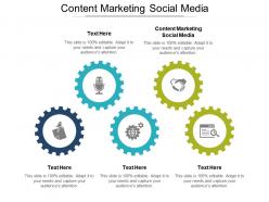 Content marketing social media ppt powerpoint presentation file graphics tutorials cpb
