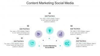 Content Marketing Social Media Ppt Powerpoint Presentation Model Portrait Cpb