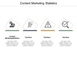 Content marketing statistics ppt powerpoint presentation themes cpb
